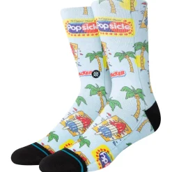 Clearance Chaussettes Print & Pattern Socks Pops Crew Lightblue Chaussettes Lifestyle