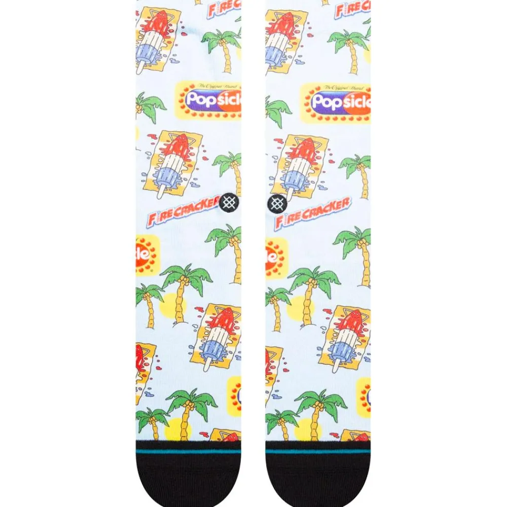 Clearance Chaussettes Print & Pattern Socks Pops Crew Lightblue Chaussettes Lifestyle