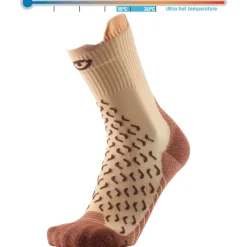 Chaussettes De Randonnée<Therm-Ic Chaussettes Outdoor Ultra Cool Crew Beige Marron