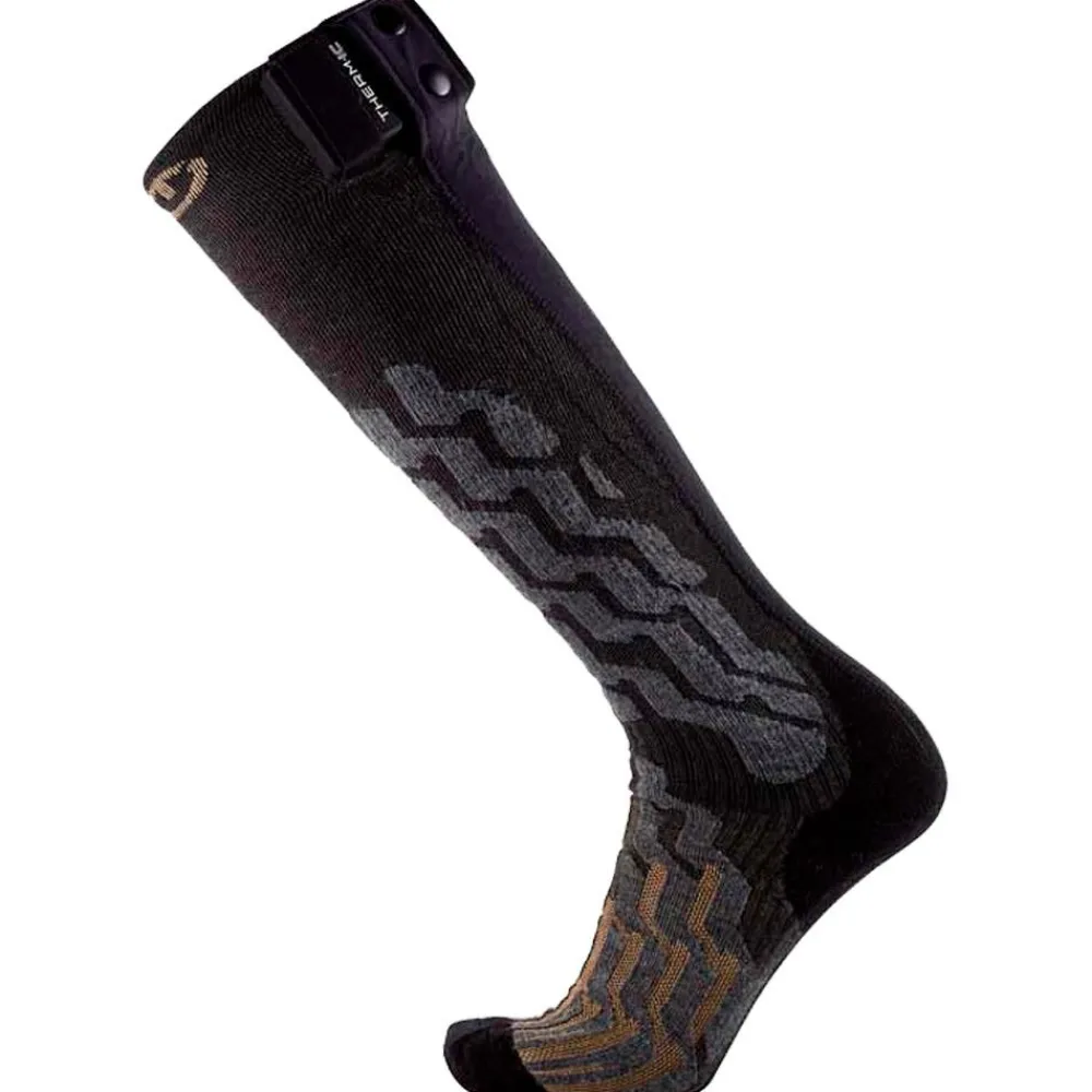 Chauffage Pied|Chaussettes Ski<Therm-Ic Chaussettes Powersocks Heat Fusion Uni Women Grey Gold