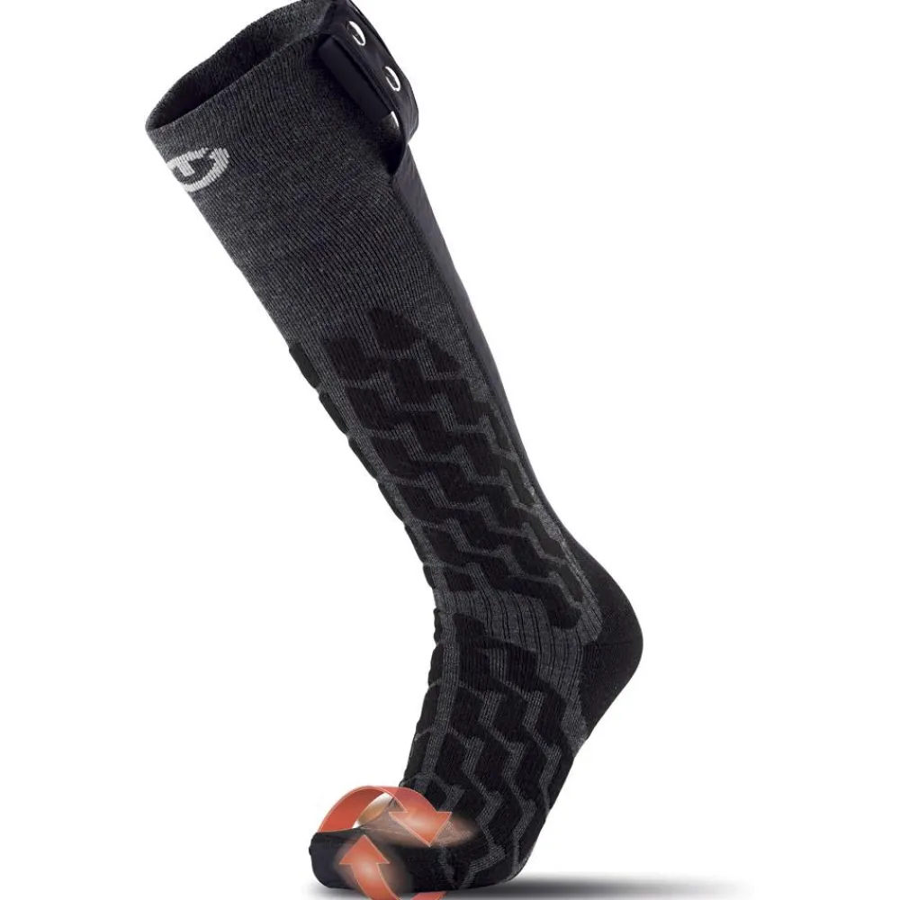 Chauffage Pied|Chaussettes Ski<Therm-Ic Chaussettes Powersock Set Heat Fusion Uni + S-Pack 700 Black Grey