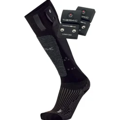 Sale Chaussettes Powersock Set Heat Uni + S-Pack 1200 Black Grey Chauffage Pied|Chaussettes Ski