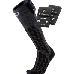 Chauffage Pied|Chaussettes Ski<Therm-Ic Chaussettes Powersock Set Heat Fusion Uni + S-Pack 1200 Black Grey