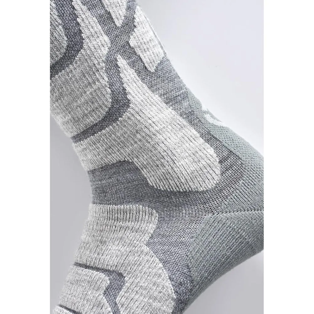 Sale Chaussettes Ski Warm Light Grey Chaussettes Ski