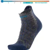 Hot Chaussettes Trekking Ultra Cool Linen Ankle Grey Navy Chaussettes De Randonnée