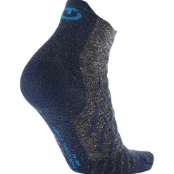 Hot Chaussettes Trekking Ultra Cool Linen Ankle Grey Navy Chaussettes De Randonnée