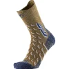 New Chaussettes Trekking Cool Crew Green Navy Chaussettes De Randonnée
