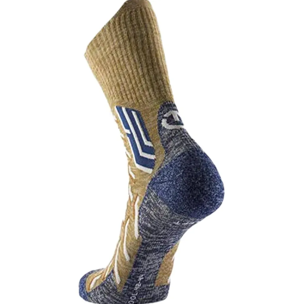 New Chaussettes Trekking Cool Crew Green Navy Chaussettes De Randonnée