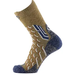 New Chaussettes Trekking Cool Crew Green Navy Chaussettes De Randonnée