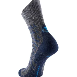 Chaussettes De Randonnée<Therm-Ic Chaussettes Trekking Ultra Cool Linen Crew Bleu Marine Gris