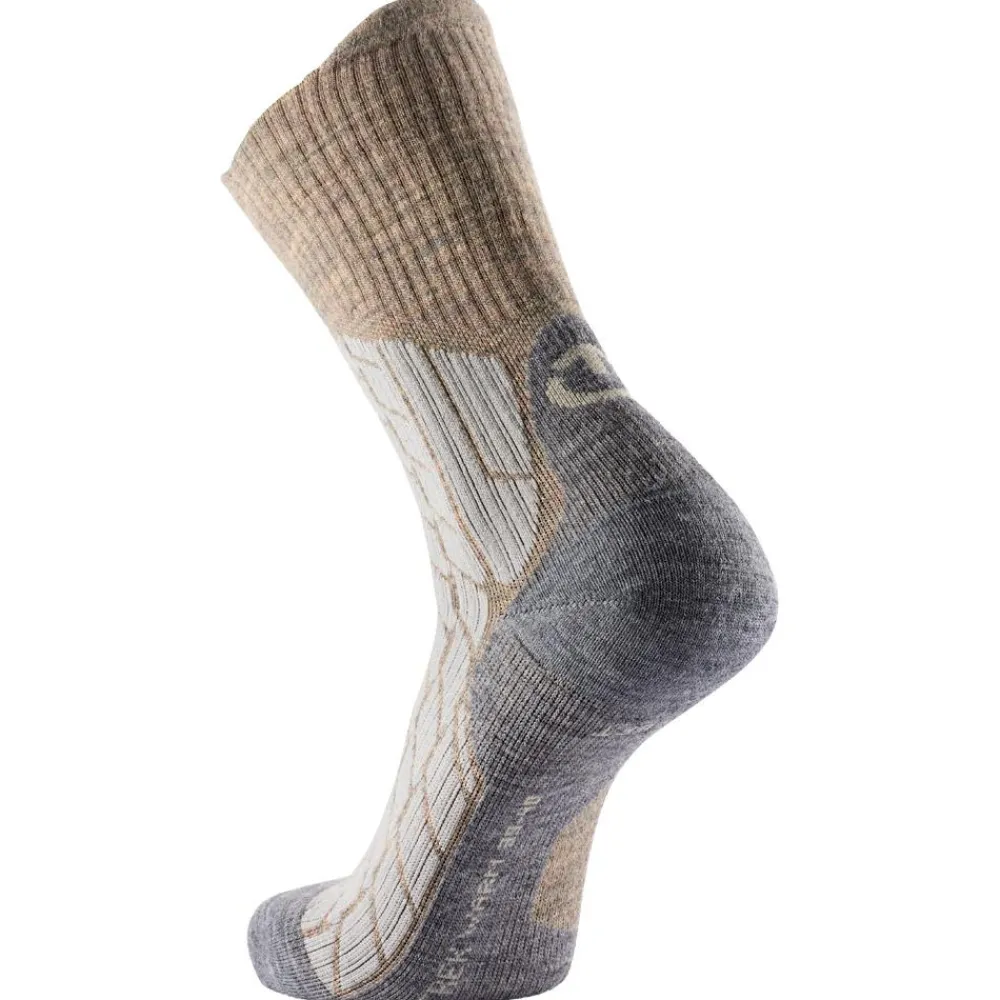 Best Chaussettes Trekking Warm Lady Beige Grey Chaussettes De Randonnée