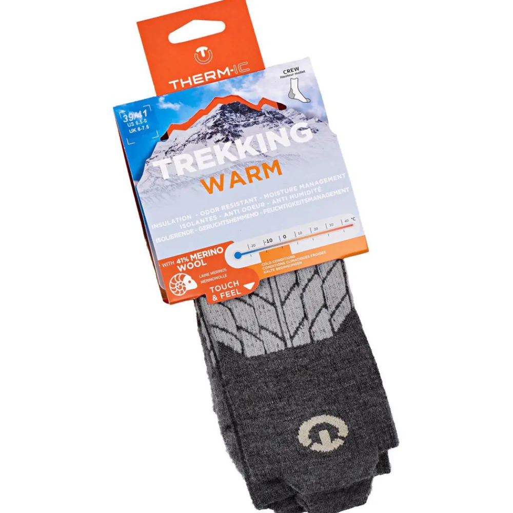 Chaussettes De Randonnée<Therm-Ic Chaussettes Trekking Warm Grey Light Grey
