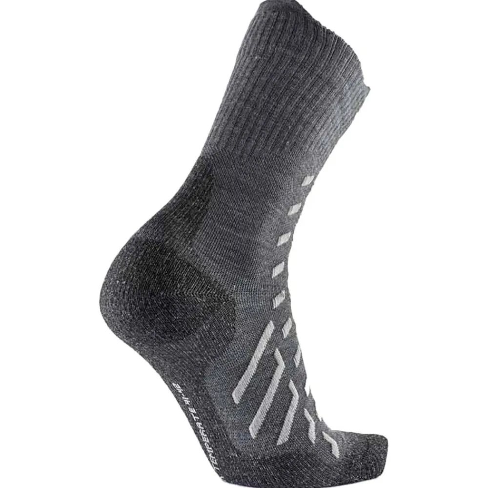 Online Chaussettes Trekking Temperate Cushion Crew Women Grey Light Grey Chaussettes De Randonnée