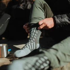 Online Chaussettes Trekking Temperate Cushion Crew Women Grey Light Grey Chaussettes De Randonnée
