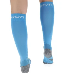 Best Chaussettes Lady Ski Race Shape Socks Turquoise White Chaussettes Ski