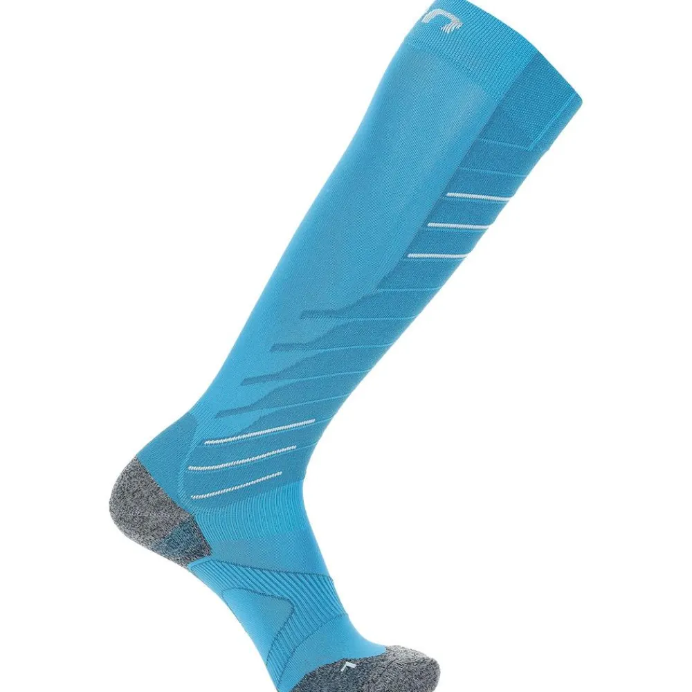 Best Chaussettes Lady Ski Race Shape Socks Turquoise White Chaussettes Ski