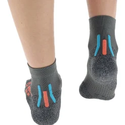 Best Chaussettes Lady Trekking Approach Low Cut Grey Turquoise Chaussettes Trail
