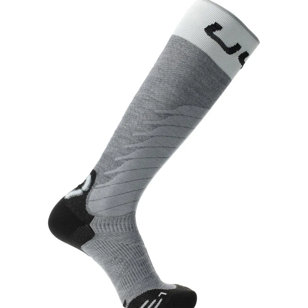 Chaussettes Ski<Uyn Chaussettes Man Ski One Merino Socks Gris Melange Blanc