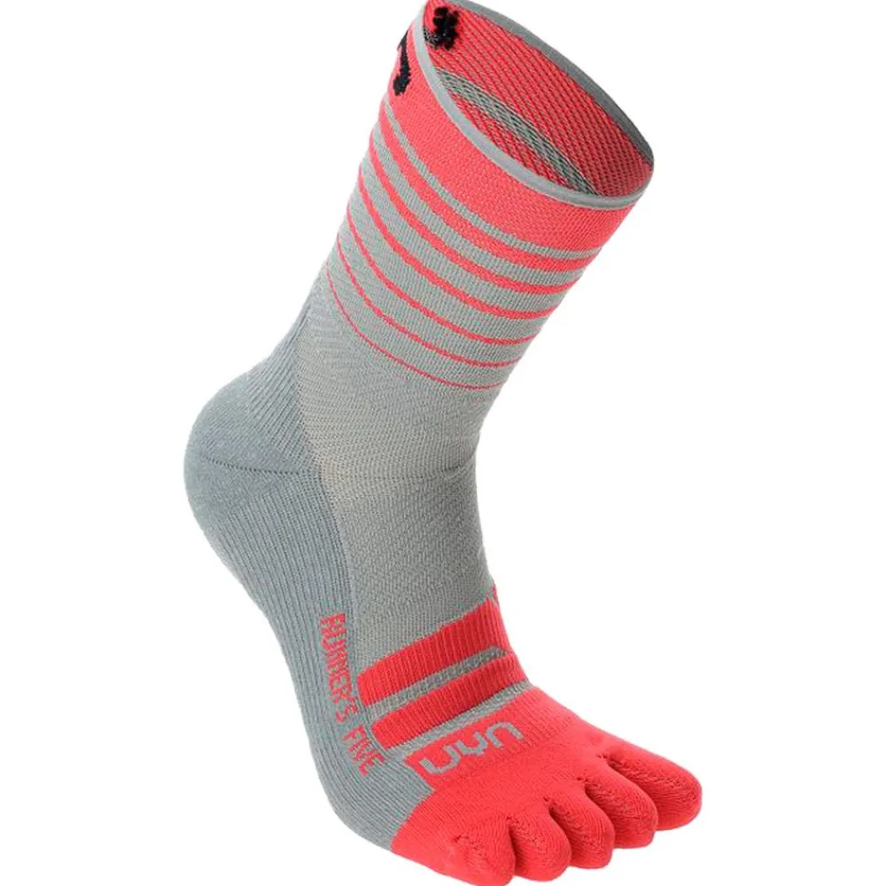 Online Chaussettes Runner's Five Woman Light Grey Pink Chaussettes Trail