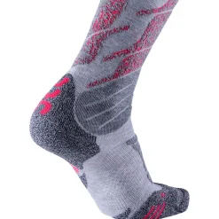 Chaussettes Ski<Uyn Chaussettes Ski All Mountain Lady Light Grey Melange Coral