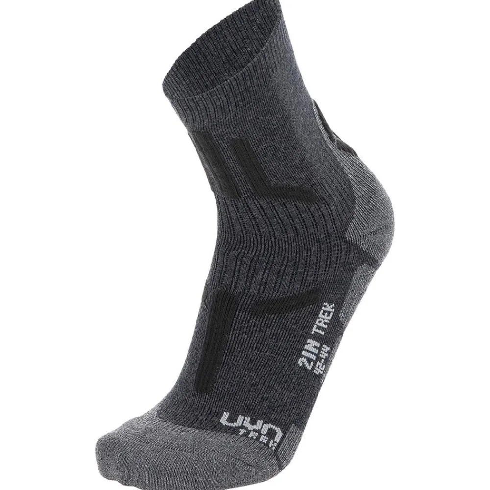 Chaussettes De Randonnée<Uyn Chaussettes Trekking 2In Man Grey Anthracite