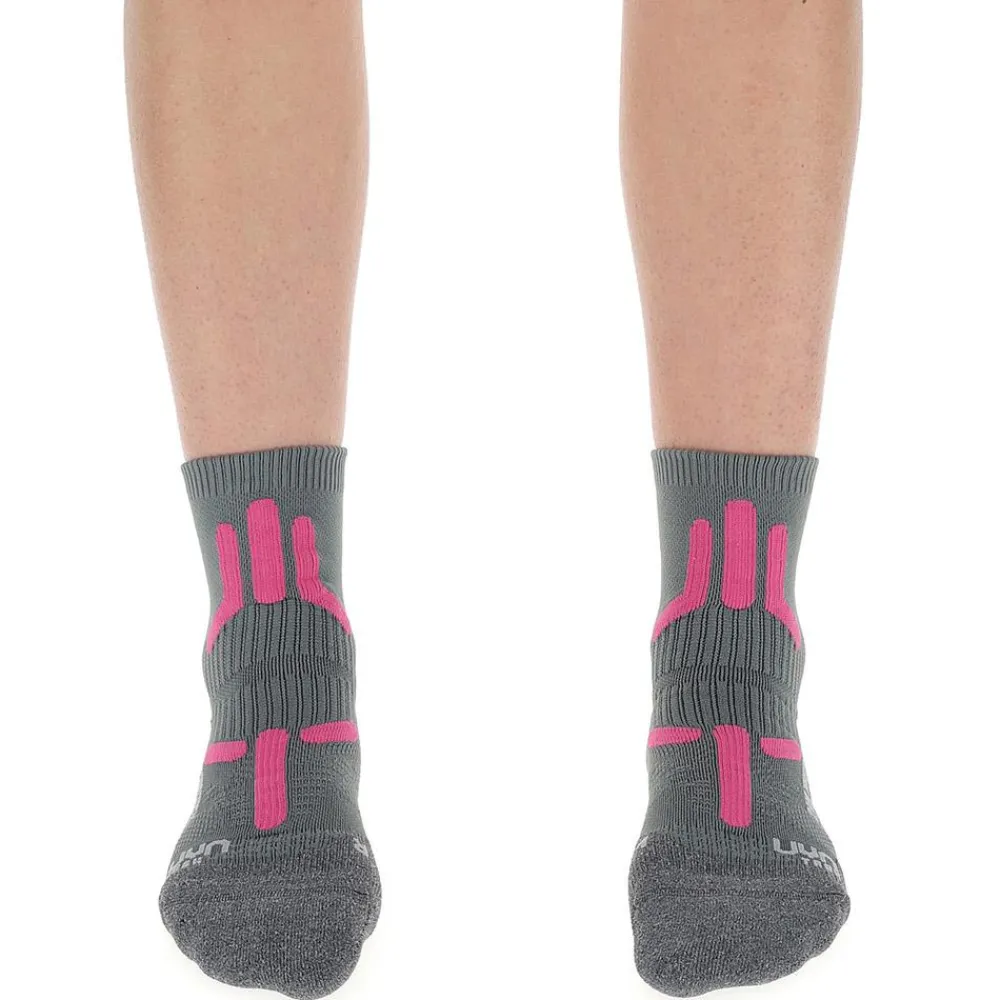 Chaussettes De Randonnée<Uyn Chaussettes Trekking 2In Mid Lady Grey Pink