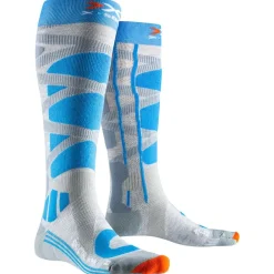 Outlet Chaussettes Ski Control 4.0 Wmn Grey Melange Turquoise Chaussettes Ski