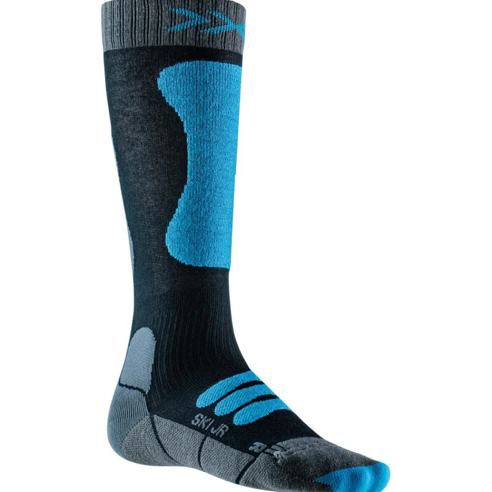Online Chaussettes Ski Junior 4.0 Anthracite Melange Galactic Blue Chaussettes Ski