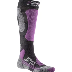 Chaussettes Ski<X Socks Chaussettes Ski Touring Silver 4.0 Wmn Anthracite Melange Magnolia