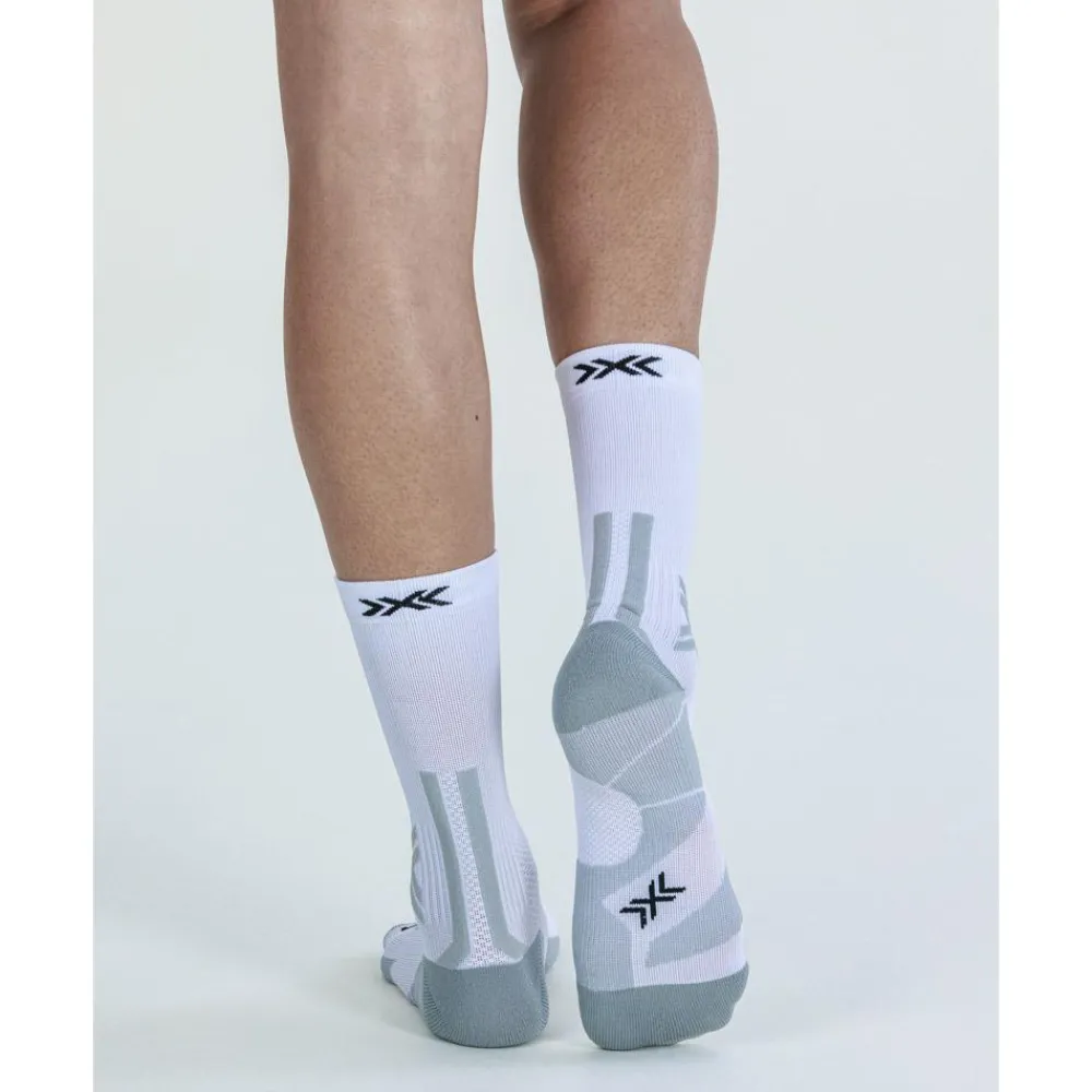 New Chaussettes Trail Run Discover Crew Arctic White Pearl Grey Chaussettes Trail