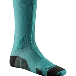 Chaussettes Trail<X Socks Chaussettes Trail Run Discover Crew Lake Green Sunset Blue