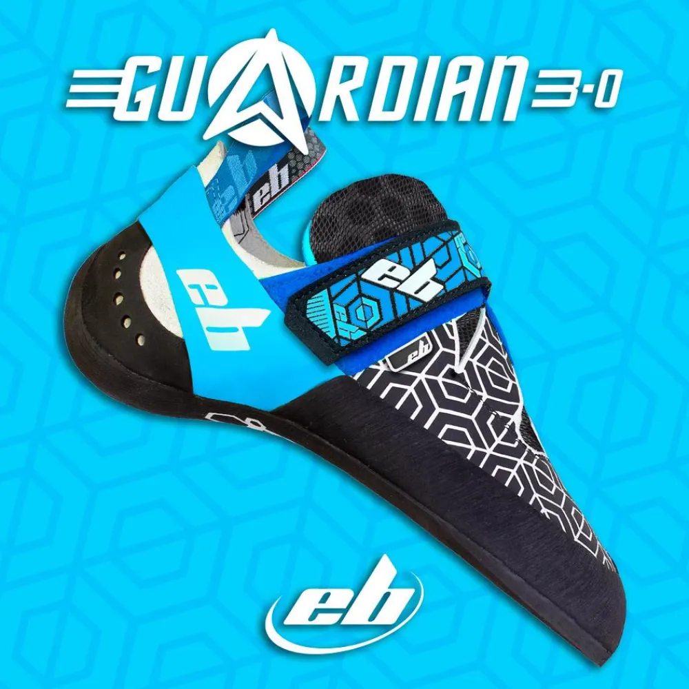 New Chaussons d'escalade Guardian 3.0 V2 Blanc Bleu Chaussons Escalade