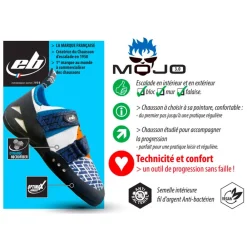 Chaussons d'escalade Mojo 3.0 Blanc Bleu Chaussons Escalade
