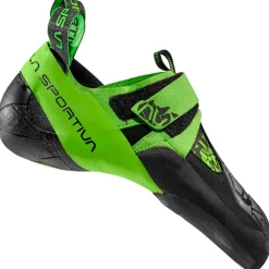 Best Chaussons d'escalade Skwama Vegan Black Flash Green Chaussons Escalade