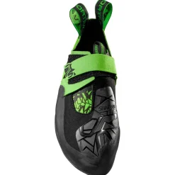 Best Chaussons d'escalade Skwama Vegan Black Flash Green Chaussons Escalade