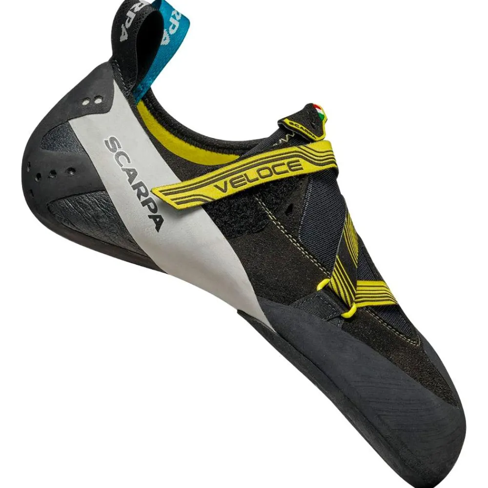 Hot Chaussons d'escalade Veloce Black Yellow Chaussons Escalade