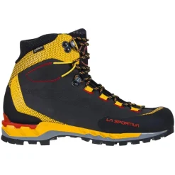 Chaussures Alpinisme<La Sportiva Chaussures d'alpinisme Trango Tech Leather Gore-Tex Black Yellow