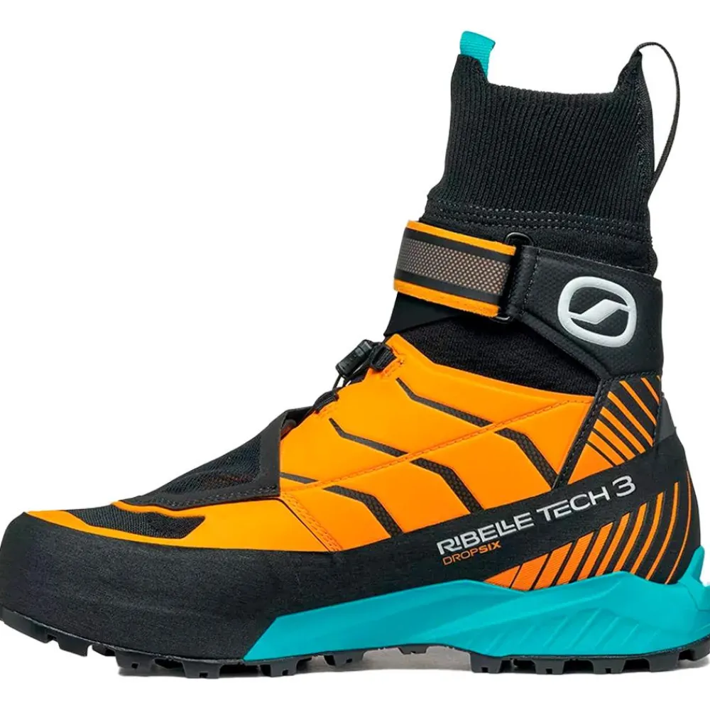 Outlet Chaussures d'alpinisme Ribelle Tech 3 HD Black Bright Orange Chaussures Alpinisme