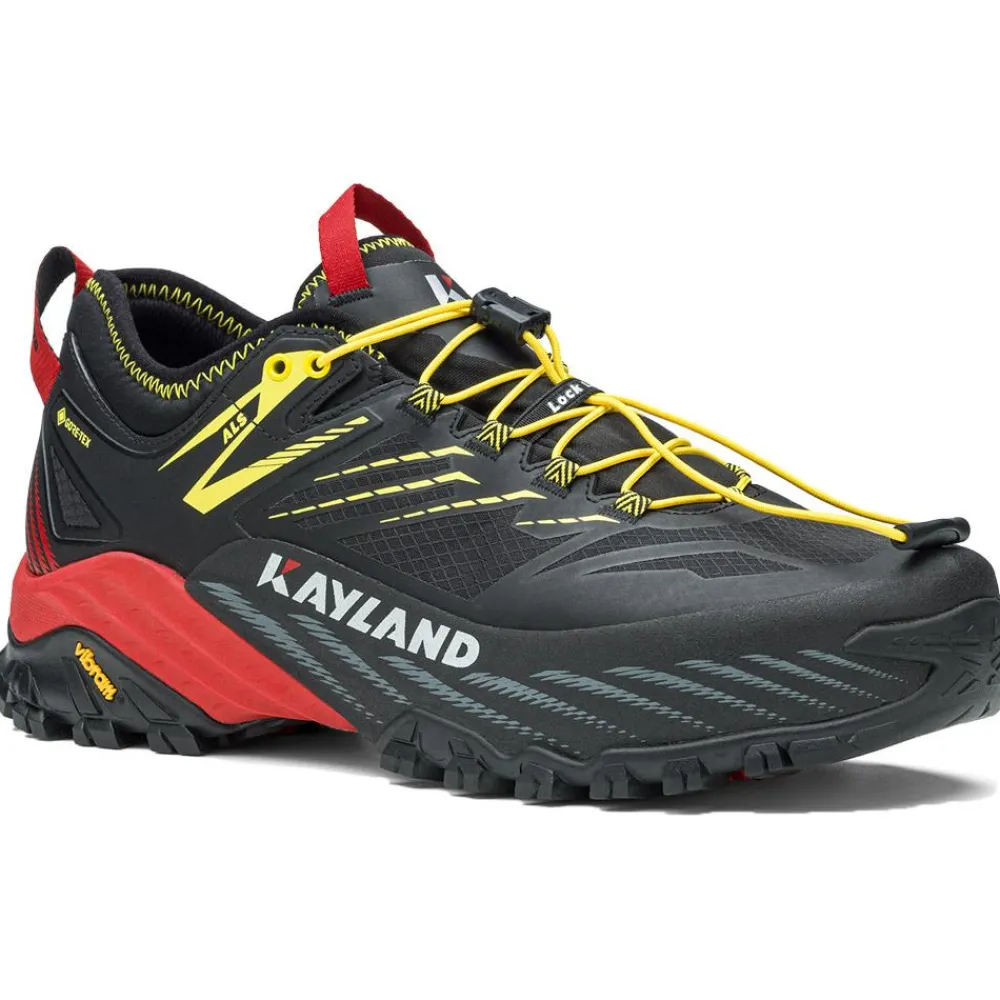 Outlet Chaussures de Fast Hiking Duke Gore-Tex Black Red Homme Chaussures Rando Basses|Chaussures Fast Hiking
