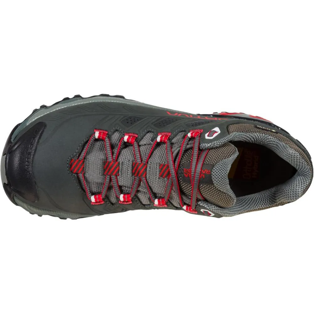 Chaussures Rando Basses|Chaussures Fast Hiking<La Sportiva Chaussures de Fast Hiking Ultra Raptor II Leather Gore-Tex Woman Charcoal Lollipop