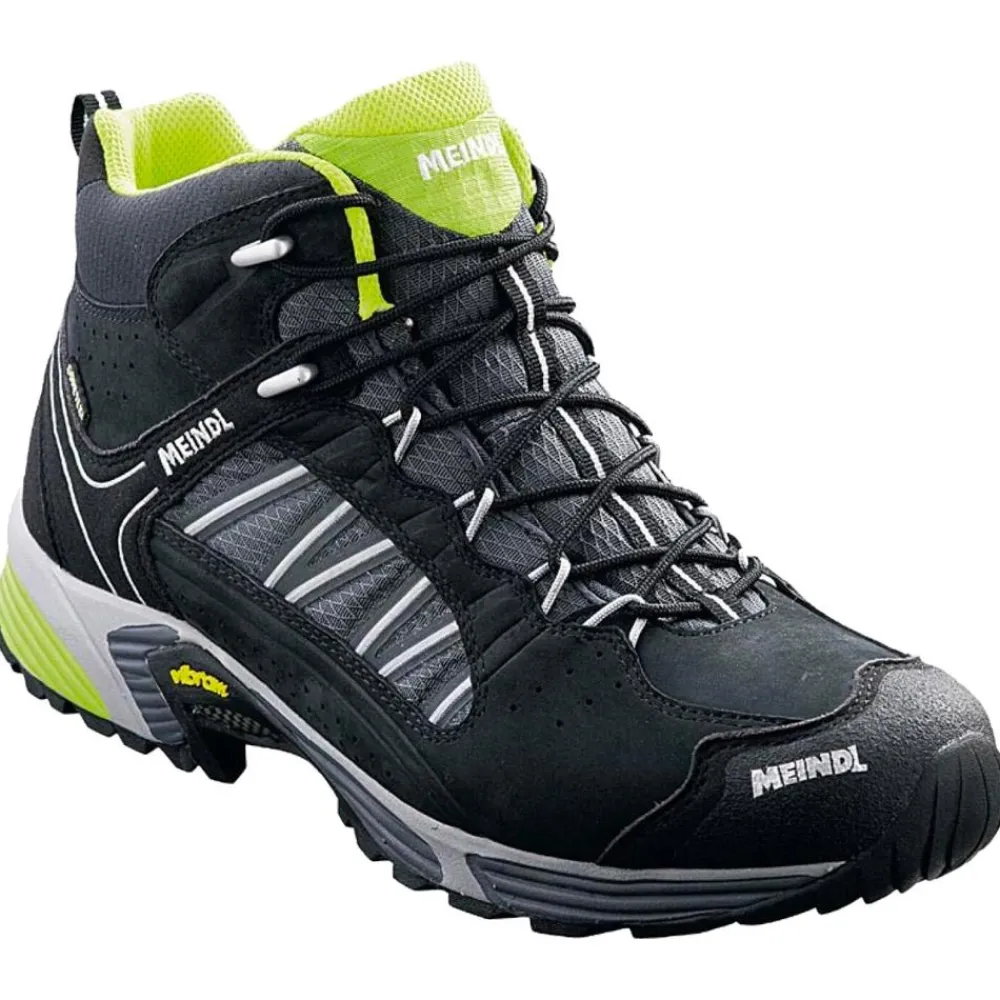 Chaussures Fast Hiking|Chaussures Rando Homme<Meindl Chaussures de Fast Hiking Sx1.1 Mid Gore-Tex Black Lemon