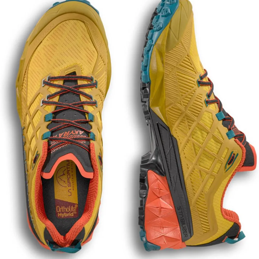 Chaussures Rando Basses|Chaussures Fast Hiking<La Sportiva Chaussures de Fast Hiking Akyra II Bamboo Everglade