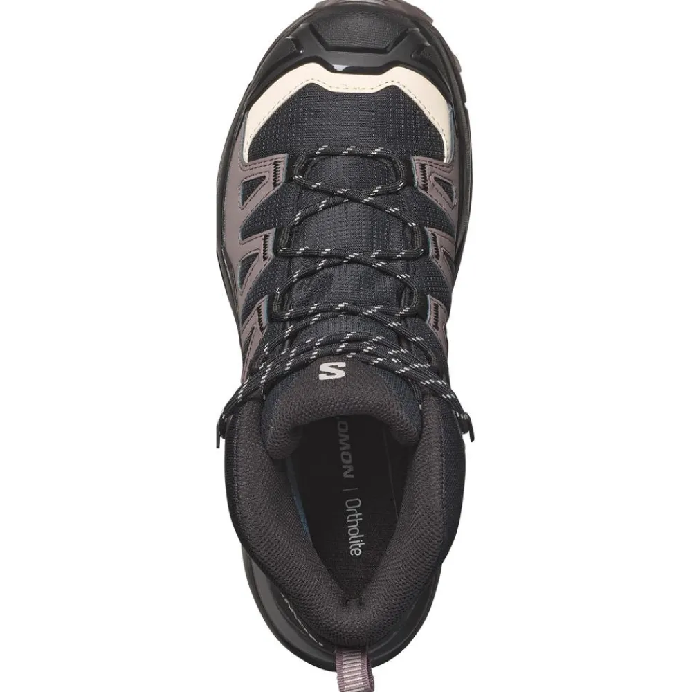 Hot Chaussures de Fast Hiking X Ultra 360 Mid Gore-Tex W Black Plum Kitten Shale Femme Chaussures Fast Hiking|Chaussures Rando Femme