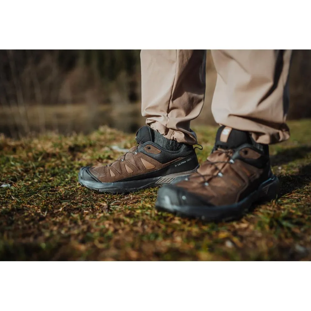 Chaussures Fast Hiking|Chaussures Rando Basses<Salomon Chaussures de Fast Hiking X Ultra 360 Ltr Gore-tex Dark Earth Delicioso Sharkskin