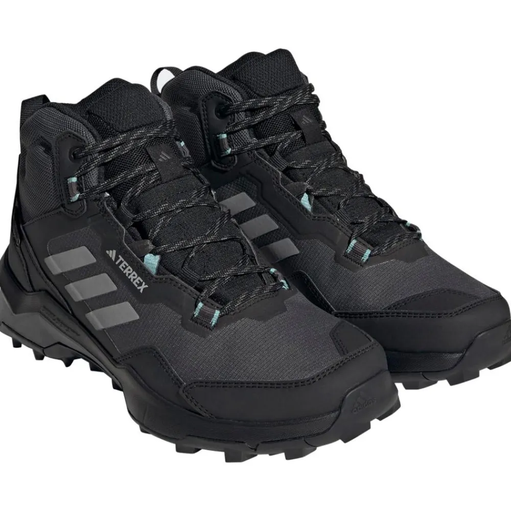 Discount Chaussures de randonnée Terrex Ax4 Mid Gore-Tex W Core Black Grey Three Mint Ton Femme Chaussures Rando Femme
