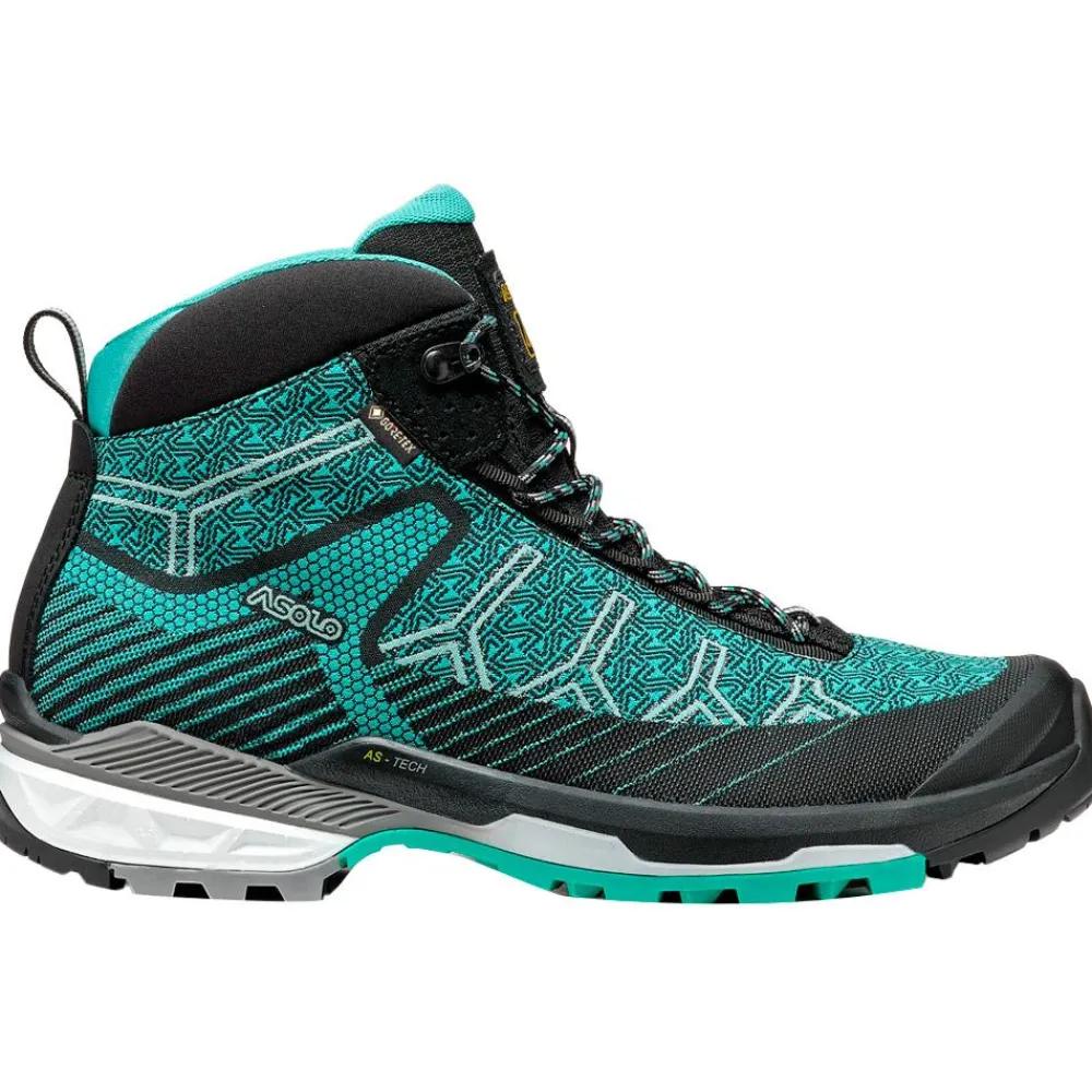 Chaussures Rando Femme<Asolo Chaussures de randonnée Falcon Evo Jaquard Gv II Women Black Aquagreen