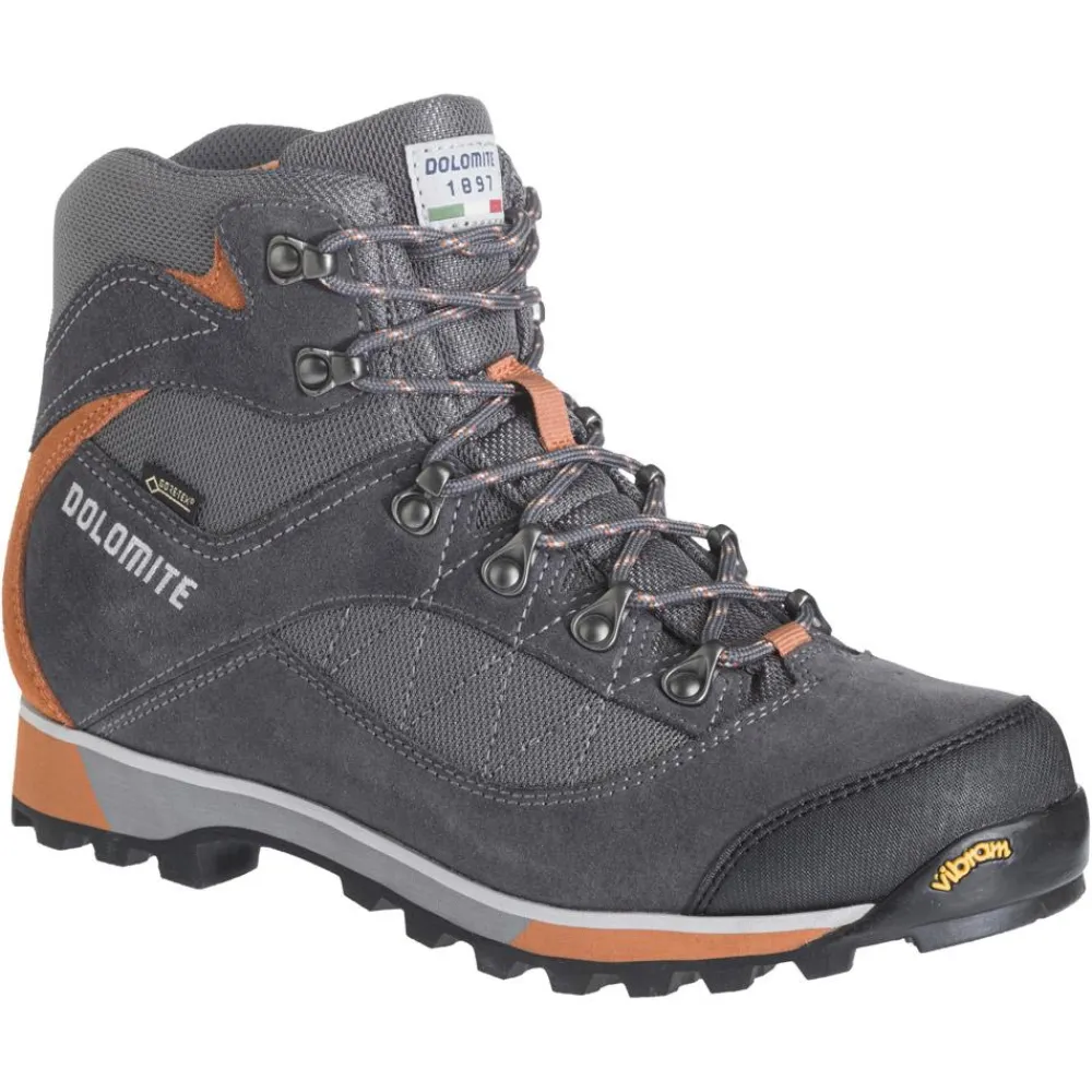 Chaussures Rando Homme<Dolomite Chaussures de randonnée Zernez Gore-Tex Asphalt Grey Burnt Orange