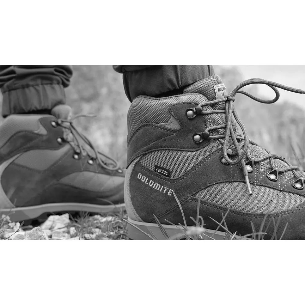 Chaussures Rando Homme<Dolomite Chaussures de randonnée Zernez Gore-Tex Asphalt Grey Burnt Orange