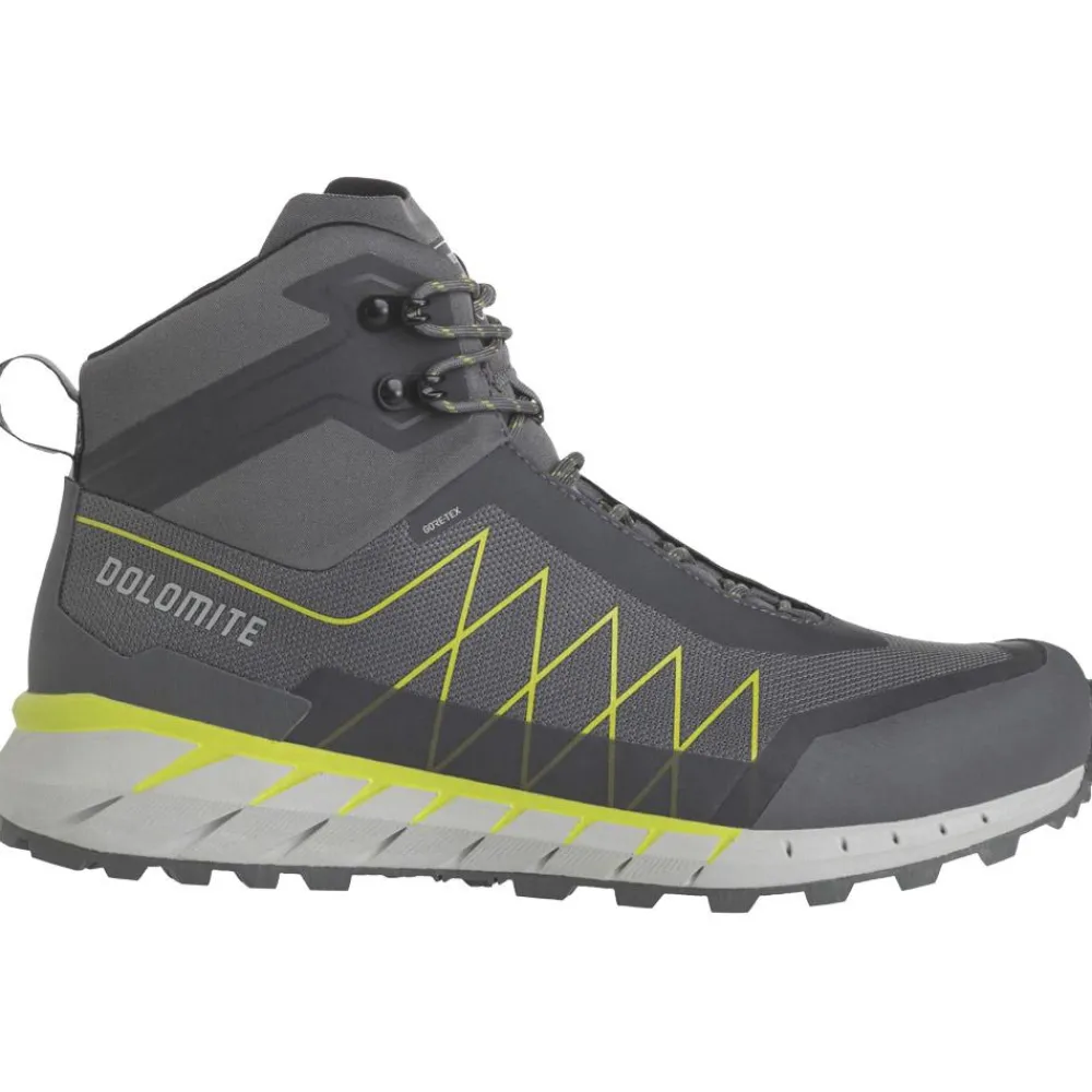 Chaussures Rando Homme<Dolomite Chaussures de randonnée Croda Nera Hi Gore-Tex Gunmetal Grey Lime Green