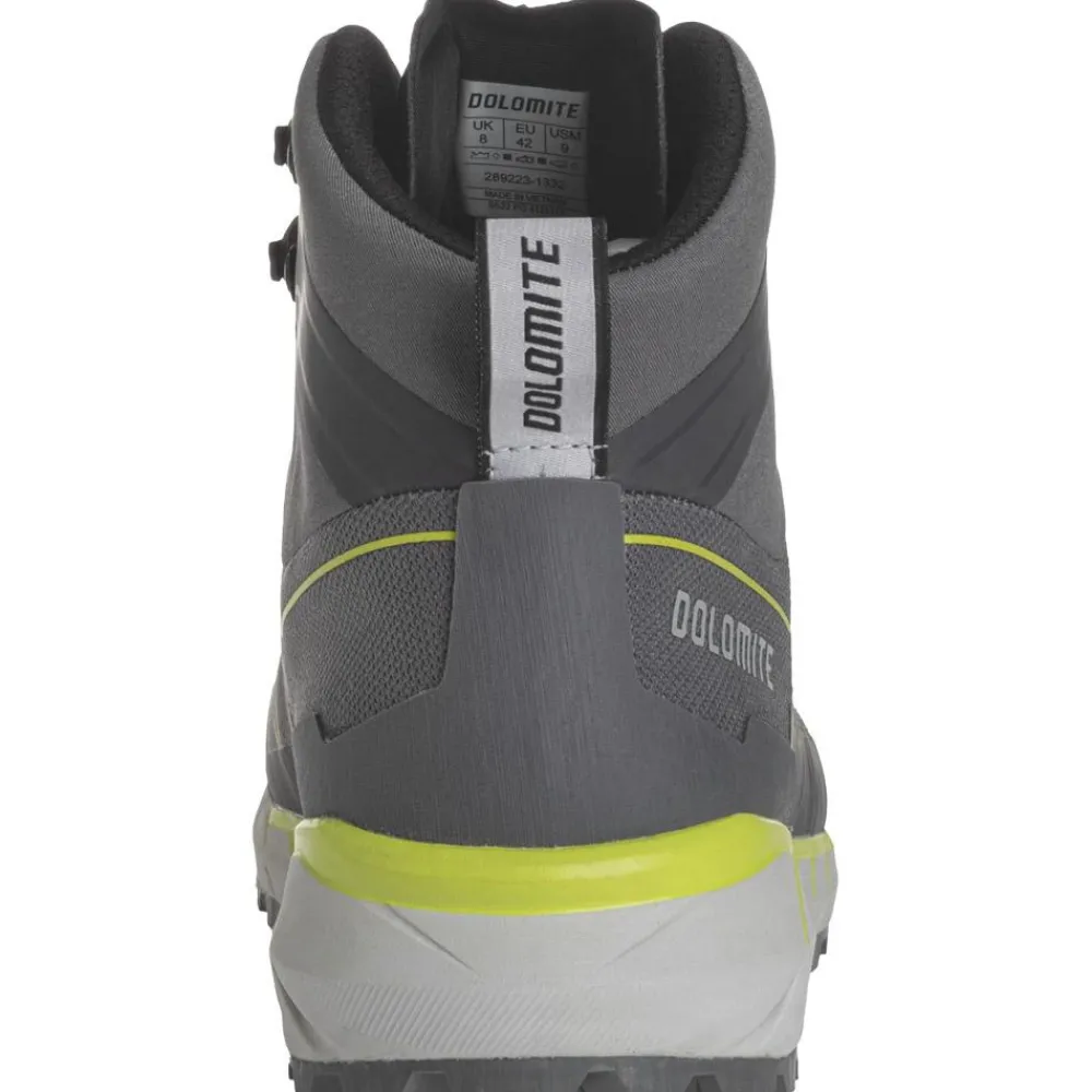 Chaussures Rando Homme<Dolomite Chaussures de randonnée Croda Nera Hi Gore-Tex Gunmetal Grey Lime Green